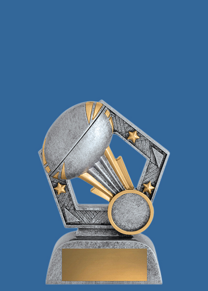 10239t Rayburst Series Resin Rugby Trophy