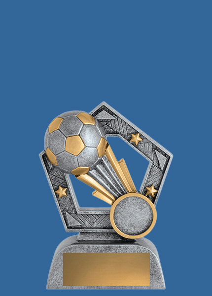 10280t Rayburst Series Resin Soccer Football Trophy