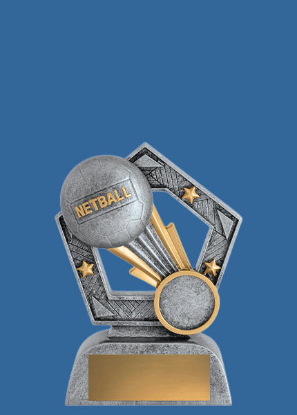 10291t Rayburst Series Resin Netball Trophy