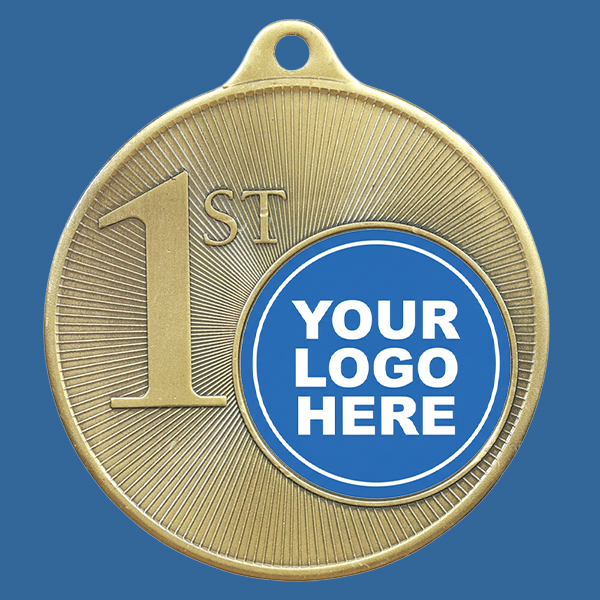 1088C-1STe Universal Series Antique Iron Gold 1st Place Medal 50mm