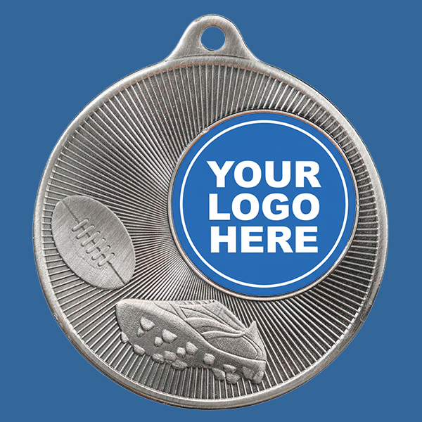 1088C-3Se Universal Series Antique Iron Silver Aussie Rules AFL Medal 50mm