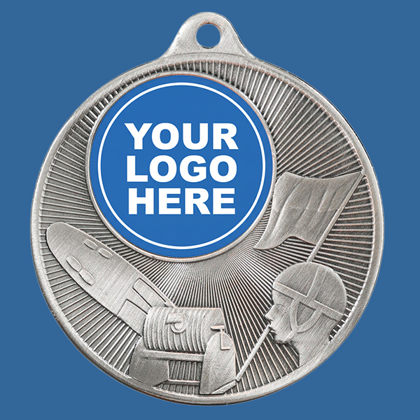 1088C-4Se Universal Series Antique Iron Silver Surf Lifesaving Medal 50mm