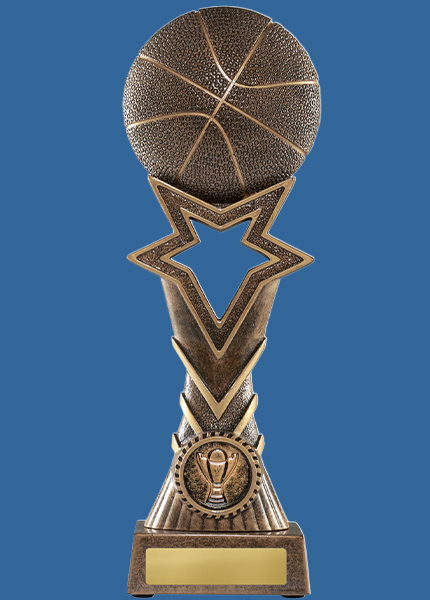 1137-7B Super Star Series Resin Basketball Trophy