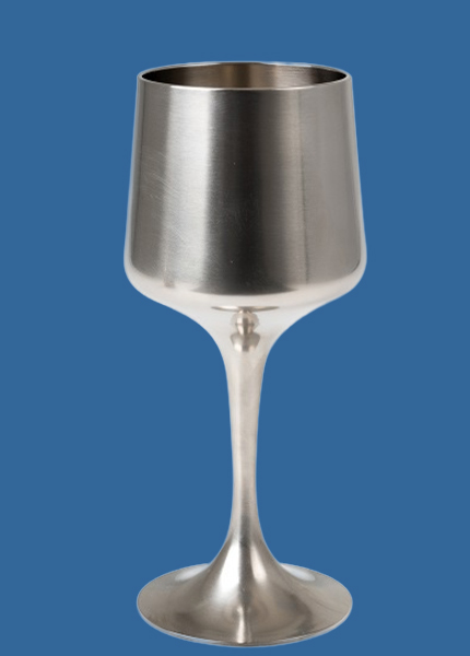 IG_M6Pw Goblet Monarch Pewter Finish On Brass
