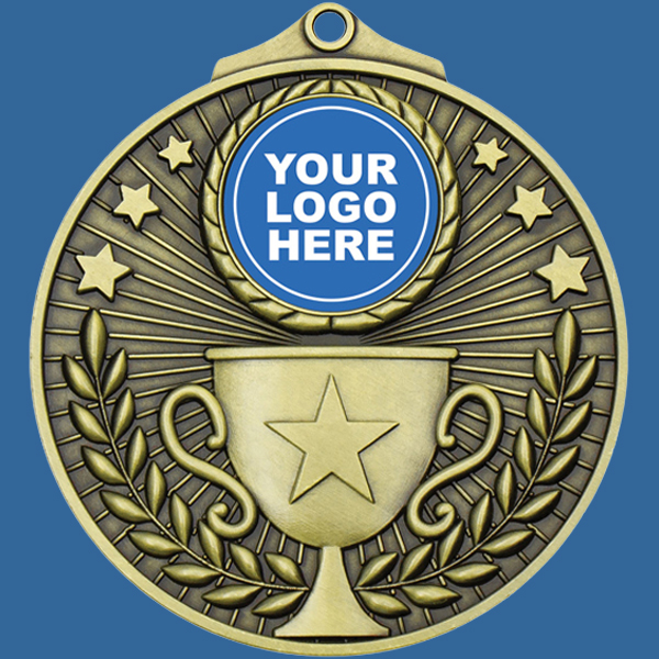 MZ105Gt Summit Series Achievement Medal Antique Gold - 5mm Thick