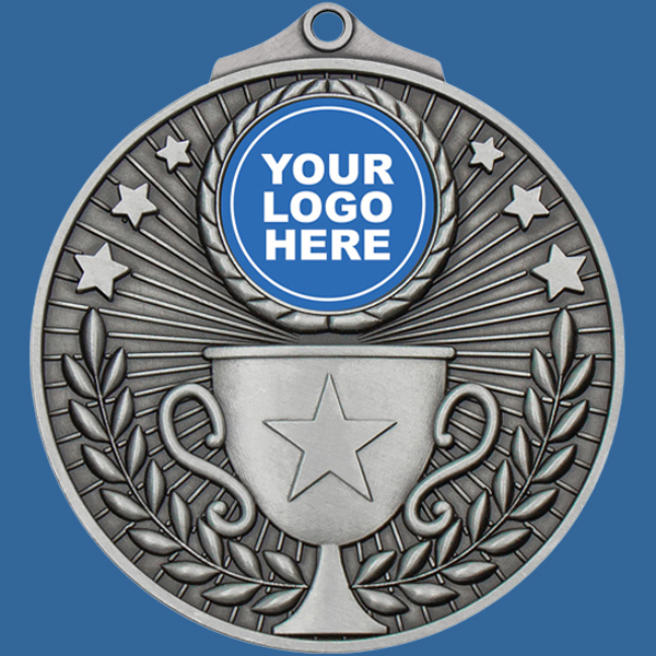 MZ105St Summit Series Achievement Medal Antique Silver- 5mm Thick