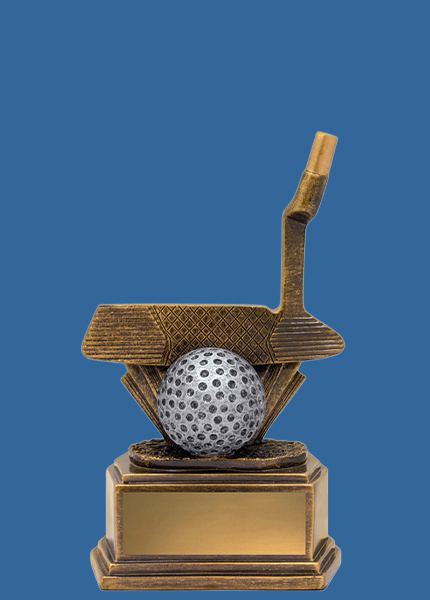 a35023t Resin Encore Putter Golf Trophy