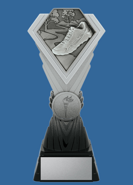 dk425_t Diamond Silver Series Plastic Running Trophy