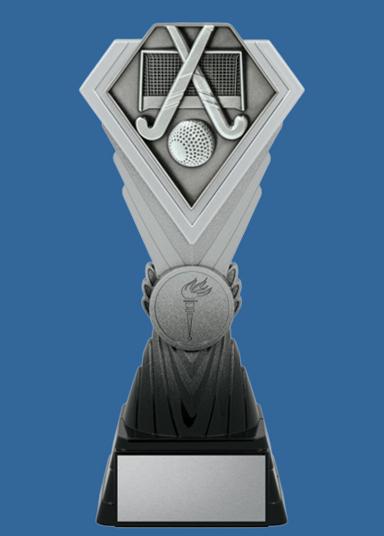 dk444_t Diamond Silver Series Plastic Hockey Trophy