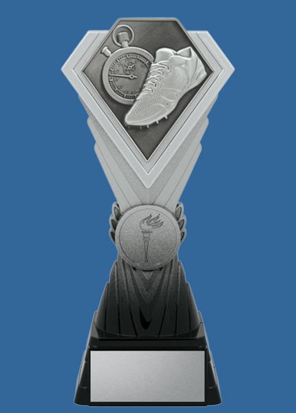 dk447_t Diamond Silver Series Plastic Athletics Trophy
