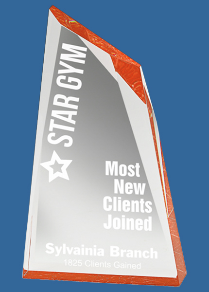 EAC21_-OR Orange Arctic Peak Acrylic Award