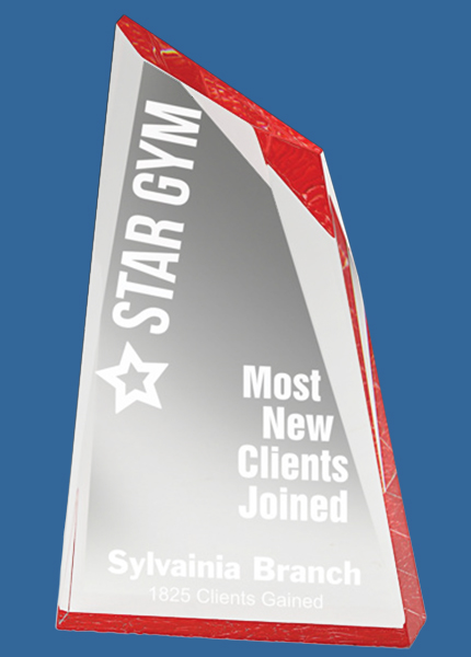 EAC21_-R Red Arctic Peak Acrylic Award
